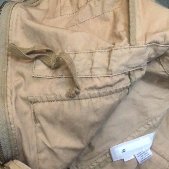 ANN TAYLOR LOFT TAN UTILITY JACKET PARKA SIZE SP - Picture 10 of 11